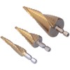 3Pcs Hex Shank Step Drill Bit High Speed Steel Sturdy