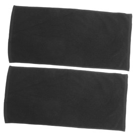Outanaya 2pcs Cotton Hair Drying Towels for Adults Fast Drying Black Salon Towels Highly Absorbent Hair Cotton Soft and Gentle for Curly
