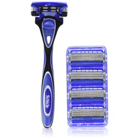 Schick Hydro 5 Shaving Starter Gift Set for Men with 1 - Hydro 5 Razor for Men and 5 - Hydro 5 Razor Blade Refills for Men