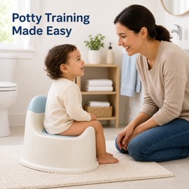 Toddler Potty Training Toilet Seat for Kids - Lightweight Spill-Proof Easy-Clean Seat for Home Bathroom Toilet Training