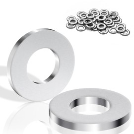 Washers M5 Stainless Steel Washers 40 Pieces M5 x 10 mm Large Flat Body Washers High Quality A2 V2A DIN125 Washers Set Metal Washers for Screws, Nuts, Threaded Rod
