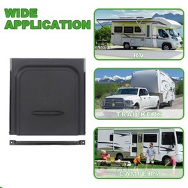 YWBL-WH 12 Inch RV Door Slider Panel, Ensures Long Service Life, Suitable for RV, Trailer, Camping Car, Freight Trailer