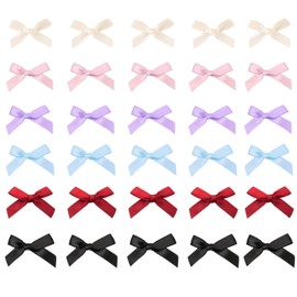 Yuzhiye Ribbon Hair Clips, Small Hairpins, Hair Ornaments, Cute, Mini Ribbon, Bowknots, Red, Blue, Black, Pink, Purple, Hair Accessories, Children, Women's, Hair Clips, Weddings, Coming-of-Age