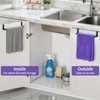 Over Cabinet Towel Holder, 2 Pack Kitchen Cabinet Door Towel