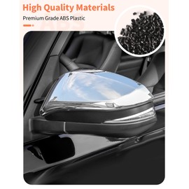 Summleaf Side Mirror Cover for Toyota 4Runner 2017-2025+,for Highlander RAV4 2014-2019,Rearview Mirror Cover Exterior Accessories(Chrome)