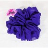 Purple Silk Chiffon Hair Scrunchie - Jumbo Size