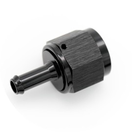 KRD PERFORMANCE Aluminum Straight 10AN Female Swivel to 5/16" Push on Hose Barb Fitting Adapter Alloy Black