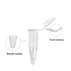 JinYu Centrifuge Tubes Bottom Tip Clear Plastic Test Tube Vials