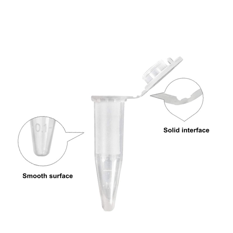 JinYu Centrifuge Tubes Bottom Tip Clear Plastic Test Tube Vials