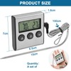 Digital Roasting Thermometer, Meat Thermometer with Timer and Temperature Alarm