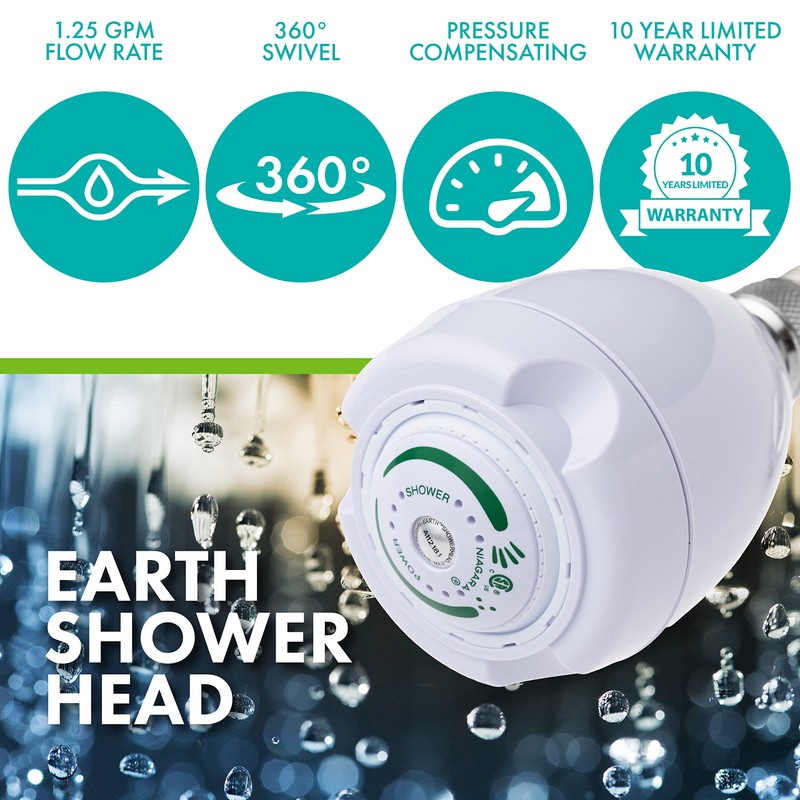 Niagara Conservation N2912 Earth Spa 3-Spray with 1.25 GPM 2.7-in.
