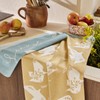 Coucke Printed Jacquard Cotton Tea Towel L'ENVOLEE POETIQUE 50 x