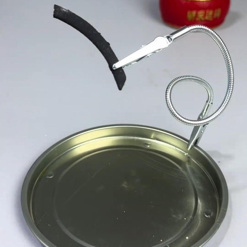 WBLDBB Mosquito Coil Holder Card Clip, Alligator Shape Metal Foldable,