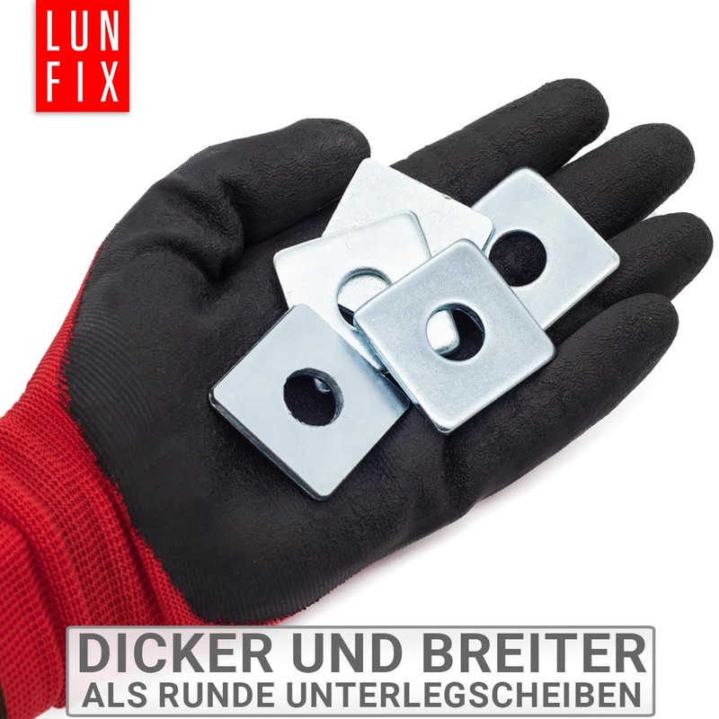 Lun Fix Square Washer M12 40 x 40 x 3.5