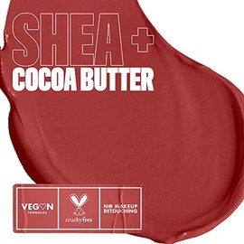 NYX PROFESSIONAL MAKEUP Crema labial mate suave en forma de látigo, lápiz labial líquido vegano de larga duración y hidratante - Parfait (Rojo desnudo