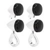 HDBUBALUS 4Pcs Front Rear Motorcycle LED Turn Signals Light 39-41mm