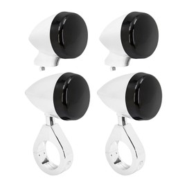 HDBUBALUS 4Pcs Front Rear Motorcycle LED Turn Signals Light 39-41mm Fork Clamp Indicator Blinker Fit for Harley Sportster Dyna Bobber