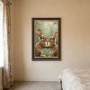 24x36 Wood Grain Gold Frame Small Loving Acts Quote for