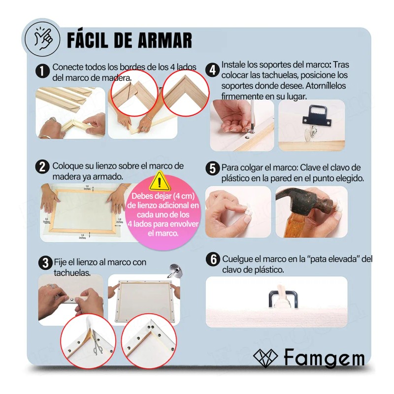 Kit Decoración Pared Home Decor 193 Estampado