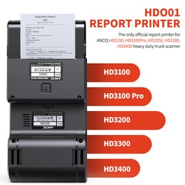 ANCEL HD Series Exclusive Printer for HD3100 HD3100 PRO HD3200 HD3300 HD3400 HD3500 HD3600 Heavy Duty Truck Scanner Diagnostic Tool Diesel