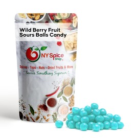 NY Spice Shop Super Sour Candy Balls – 1 Pound Sour Candy Gifts - Wild Berry Candy Sour Balls - Sweet Tart Chewy Snacks - Sour Gum for Party Decorations