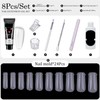 8 PCS Poly Extension Gel Manicure Kit Poly Gel With