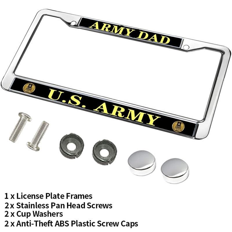 Army Mom Pride License Plate Frame Patriotic US Army US