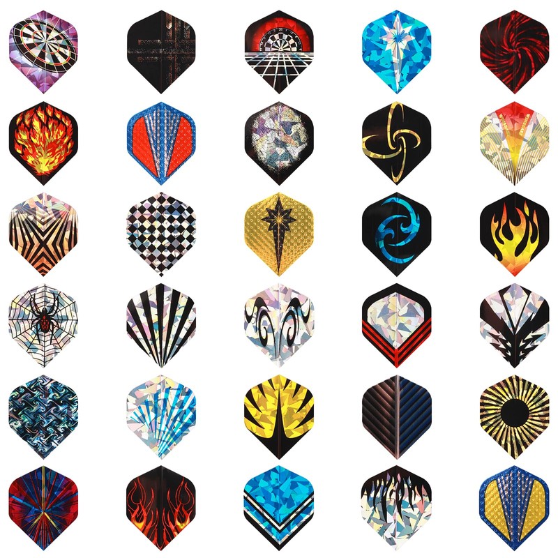 Deetenks 30 Sets of 90 Dart Flights, Selected PET and