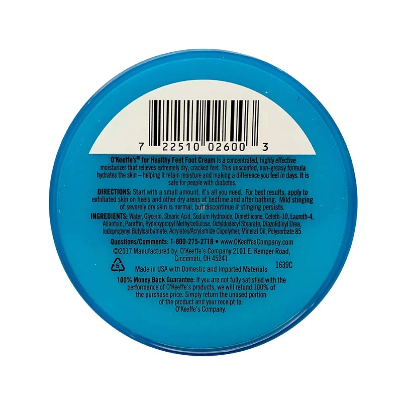 O Keeffe S Health Ft 2.7oz 4pk