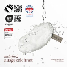 waschies Washable make-up removal and cleaning pads, reusable, deep pore cleaning only with water, skin-friendly, hypoallergenic, super soft "Grey Edition", set of 6