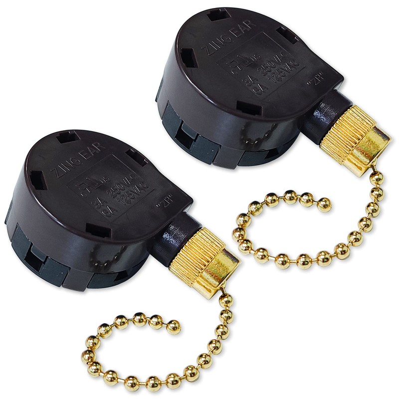 Aginkgo 3Pcs Ceiling Fan Switch Zing Ear ZE-268S5 Switch 4