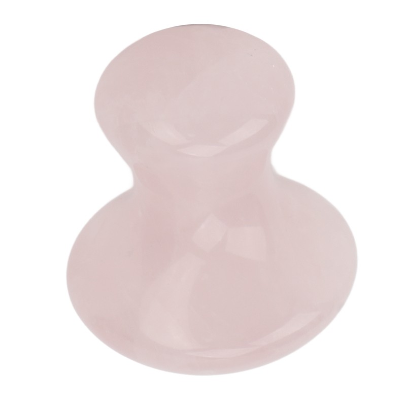 Scraping Stone Tool Mushroom Shape Pink Rose Quartz Gua Sha
