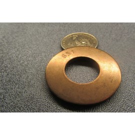 Unbranded Bronze Round Washer, No 5/8 Screw, 1.50" OD x .091" Thick, 5 pcs