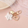 Guardian Angel Keychain with Pearl Heart Pendant Guardian Accessory for