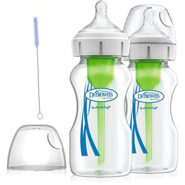 Dr. Brown's 9 oz Options+ Wide-Neck Bottles, 2-Pack