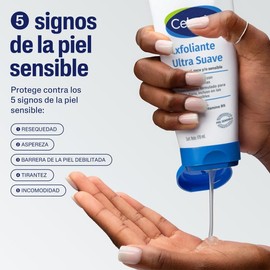CETAPHIL Exfoliante Ultra Suave, Mejora Textura y Suavidad de la Piel, Facial y Corporal, 178ml, Todo Tipo de Piel, Piel Sensible                     