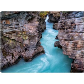 Fine Art Canvas Aqua Velvet Canvas Wall Decor by Artist Dennis Frates for Living Room, Bedroom, Bathroom, Kitchen, Office, Bar, Dining & Guest Room - Ready to Hang - 32 in x 24 in