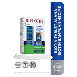 Bioxcin Biotin & 15 mg Çinko 60 Tablet + Biotin Günlük Şampuan 300 mL