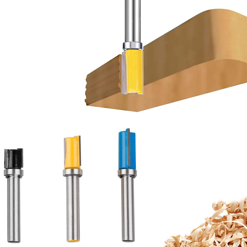3 x 8 mm Shank Flush Cutter 8 mm Shank