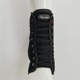 Vigorwise Quick Adjustment Lace up Ankle Brace for Women Men, M