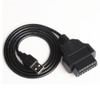 keisnoaja OBD2 Female to USB2.0 Male Cable OBD2 to USB