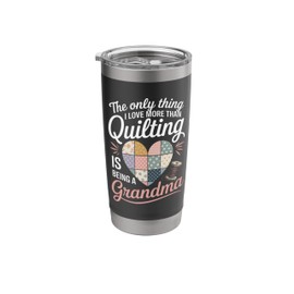 Quilting Heart Sewing Knitting Quilter Sewer for Grandma Stainless Steel Insulated Tumbler