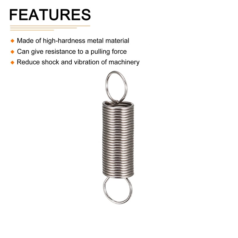 DTGN 0.5x6x25mm Extension Spring Extension Spring Compression Spring 20pcs for