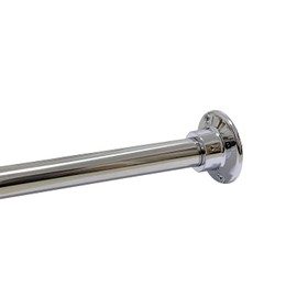 Naiture 36" Never Rust Stainless Steel Straight Shower Curtain Rod Chrome Finish
