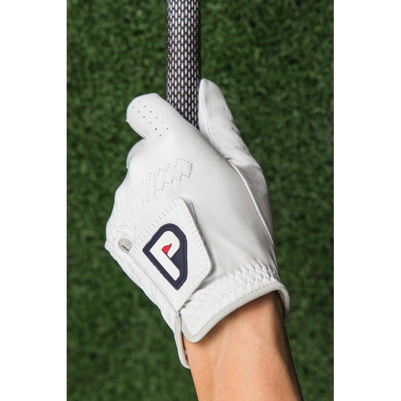 PUR3 Golf Cabretta Leather Golf Gloves - 3 Pack Pearl
