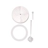 Stainless Steel Honey Dipper by Mason Jar Lifestyle (Regular Mouth)