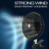 XUKEY 8inch 24V Car Oscillating Clip On Fan Rotatable Cooler