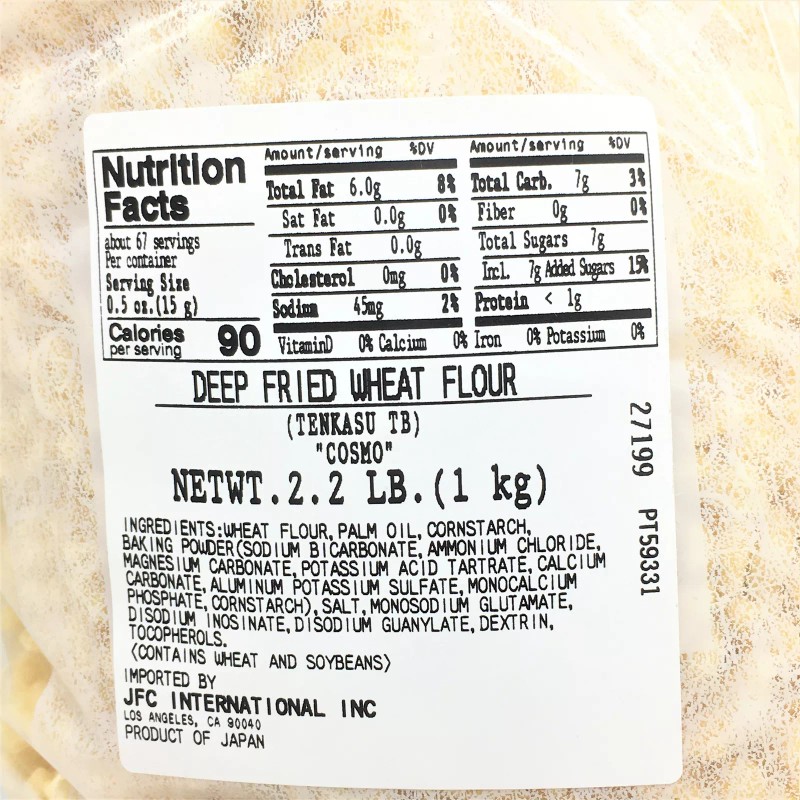 JFC Japanese Cosmo Tenkasu Tempura Crisps-Deep Fried Crunchy Tempura Bits
