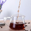 Glass Coffee Pot Server, 13.5oz Glass Coffee Carafe Manual Pour