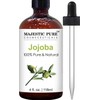  Majestic Pure Jojoba Oil - Ideal for Hair, Skin, or as a Carrier Oil - 4 fl. oz.